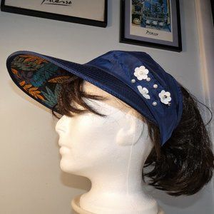 *REDUCED* NiB Fun Sun Protection! Unisex Wide Brim Safari, Sun Hat Ponytail